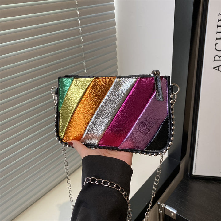 Colorful Metallic Chic Crossbody Bag Bowlift
