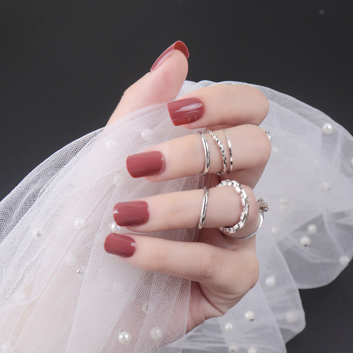 High-Gloss Square Press-On Nails Bowlift