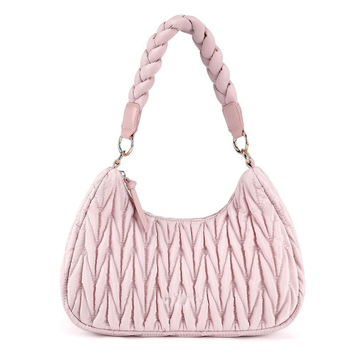 Fashionable shoulder bag with braided shoulder strap Bowlift