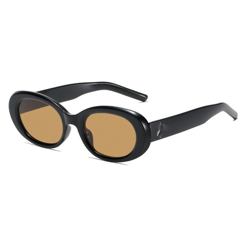 Fashionable Oval Frame Sunglasses Bowlift
