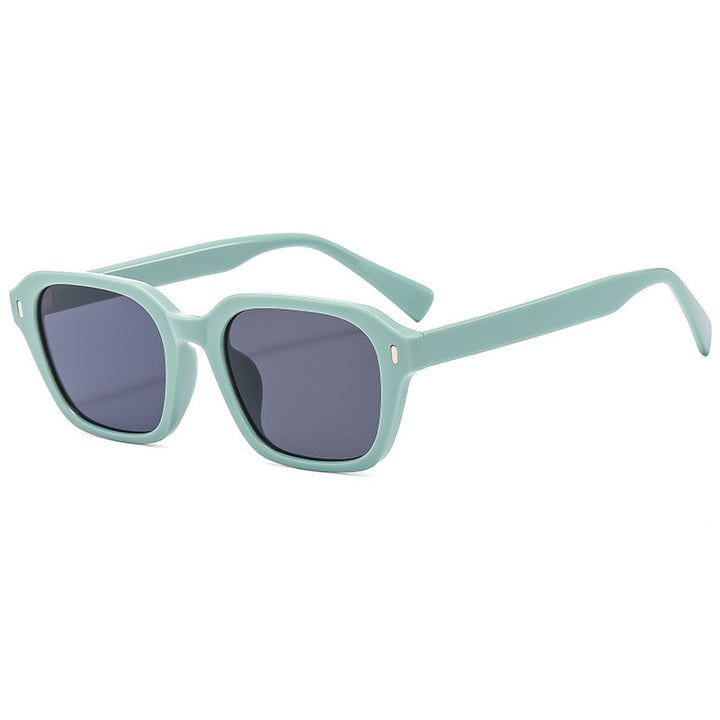 Ladies Square Sunglasses with Stylish Transparent Frame and UV Protection Bowlift