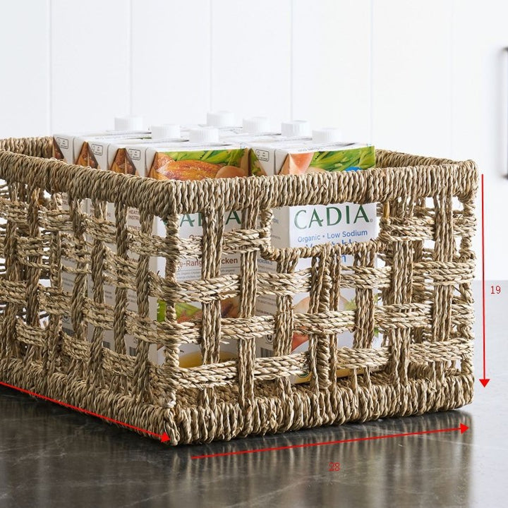 Rustic Woven Storage Basket Bowlift