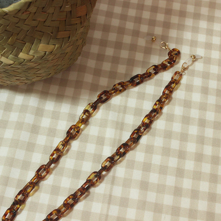 Fashionable Glasses Holder Chain Made of Acrylic Bowlift