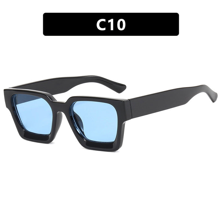 Ladies fashionable square sunglasses with yellow lenses Bowlift