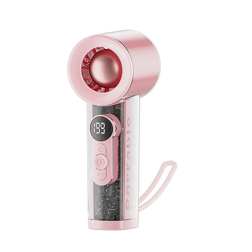 Unisex Portable Hand Fan with Digital Control Bowlift