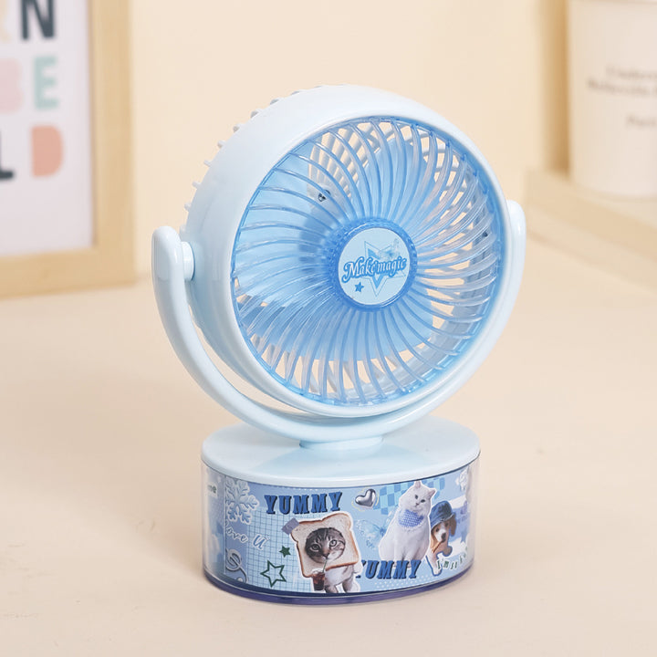 Ladies compact handheld fan with cute animal design Bowlift