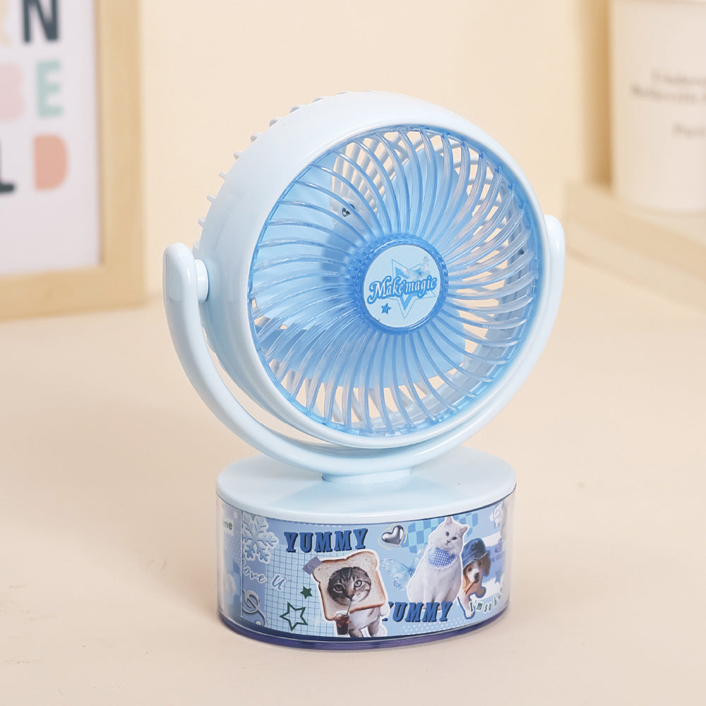 Women's Portable Cooling Fan with Animal Design Bowlift