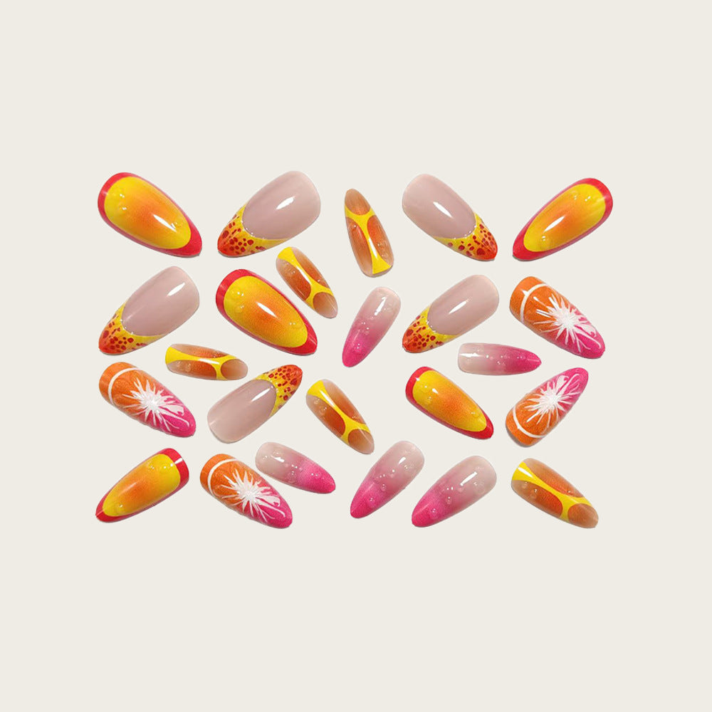Artificial nails with fruity design Bowlift