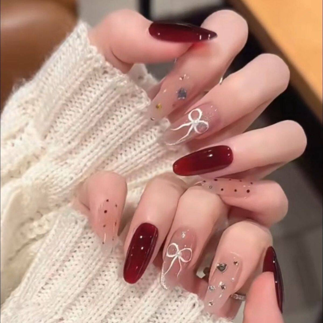 Whimsical Character-Designed Press-On Nail Art Bowlift