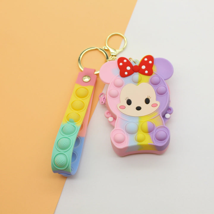 Women's Keychain with Pop It Design Bowlift