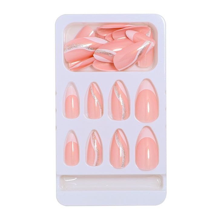 Stylish Press-On Nail Set Bowlift
