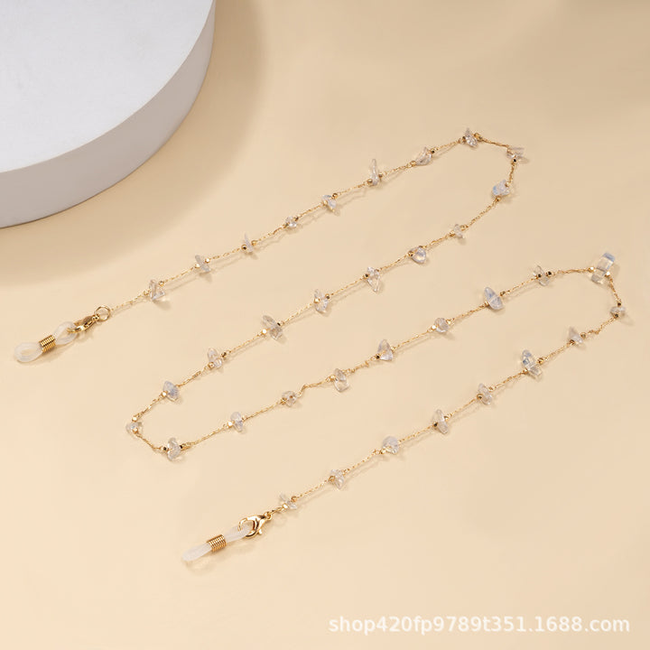 Multi-Color Stone Chain Necklace Bowlift