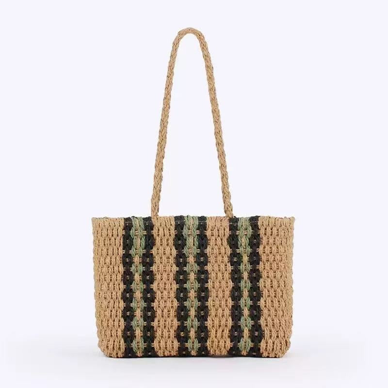 Handmade beach bag with colorful pattern Bowlift