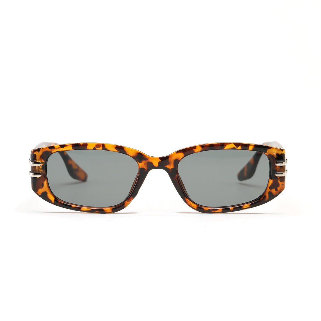 Women's fashionable rectangular sunglasses with elegant metal accents Bowlift