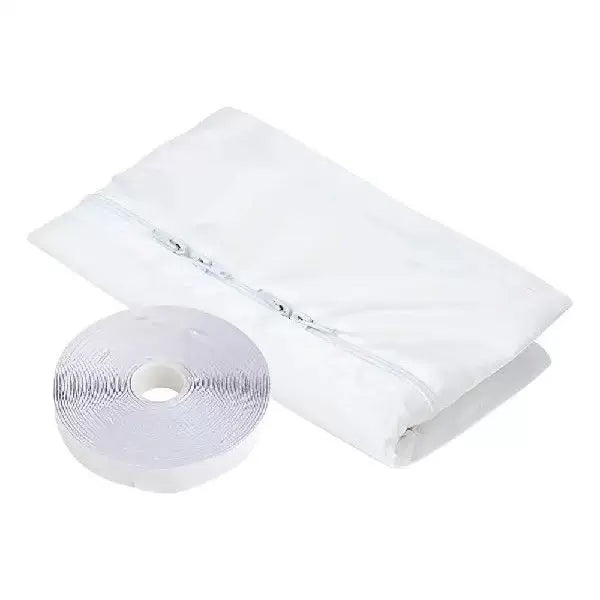 Unisex One Size Reusable Vacuum Storage Bags with Double Zip Airtight Seal and Tape for Repair Bowlift