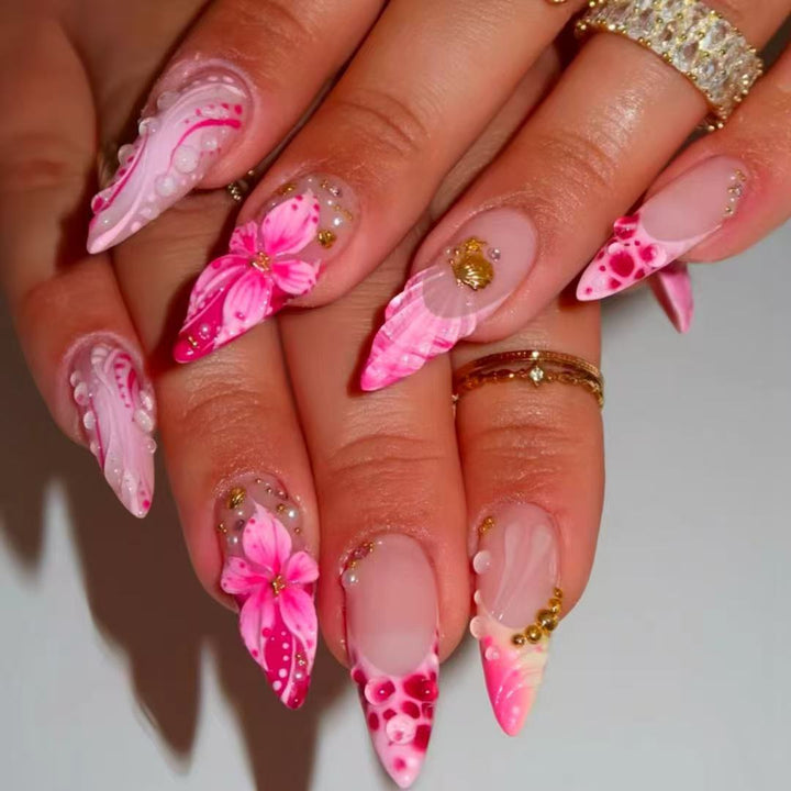 Decorative Stiletto Nail Art Extensions Bowlift