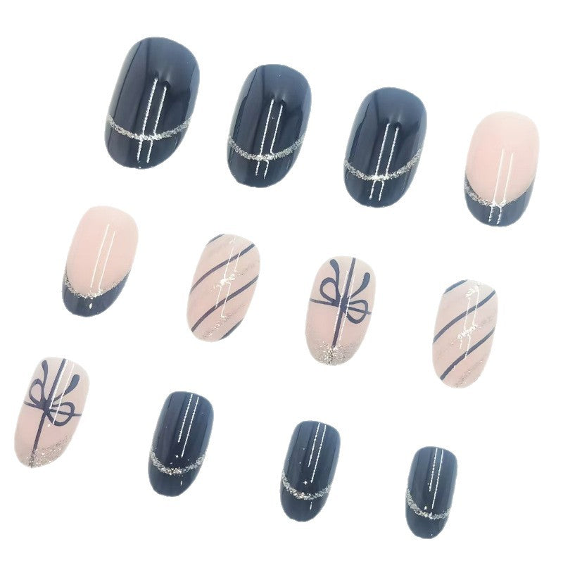 Creative artificial nails with elegant design Bowlift
