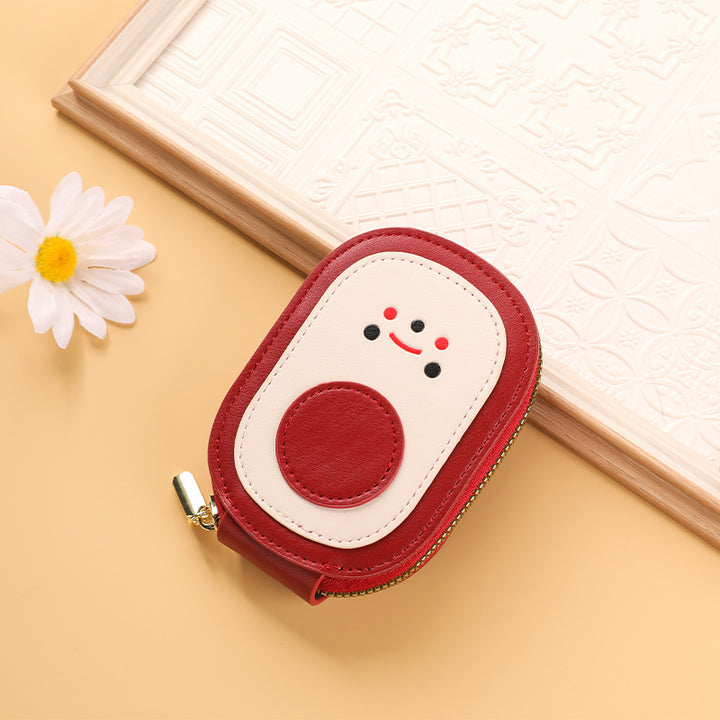Cute Character Zippered Coin Purse Bowlift