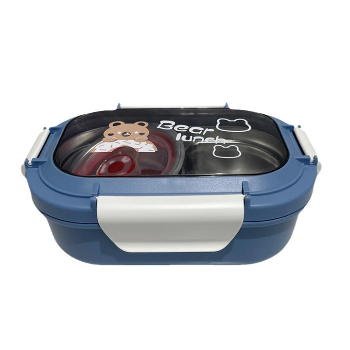 Bear-Themed Multi-Compartment Lunch Box