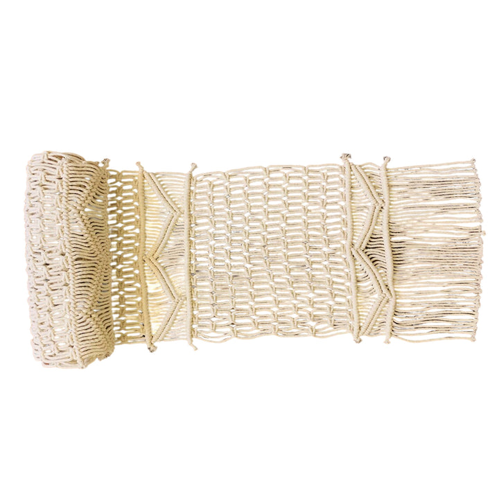 Decorative Macrame Table Runner Bowlift