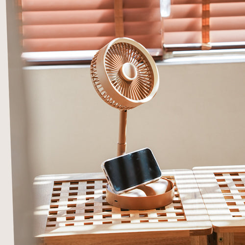 Unisex Portable Table Fan with Adjustable Tilt and USB Charging Function Bowlift