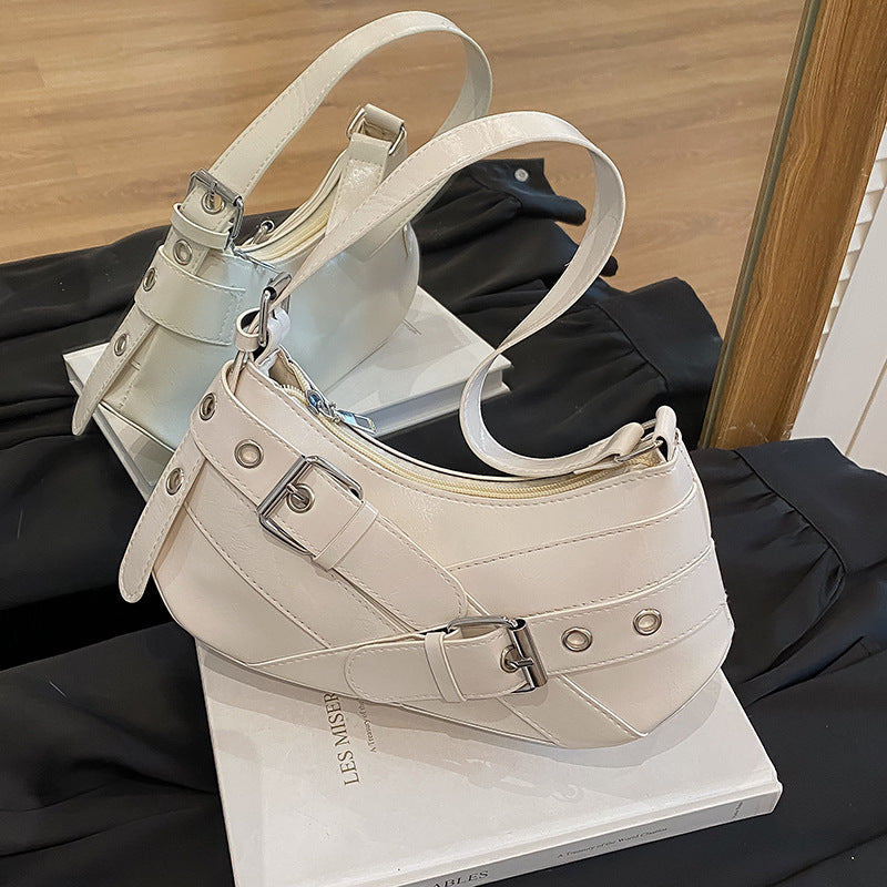 Stylish Patent Leather Shoulder Bag Bowlift