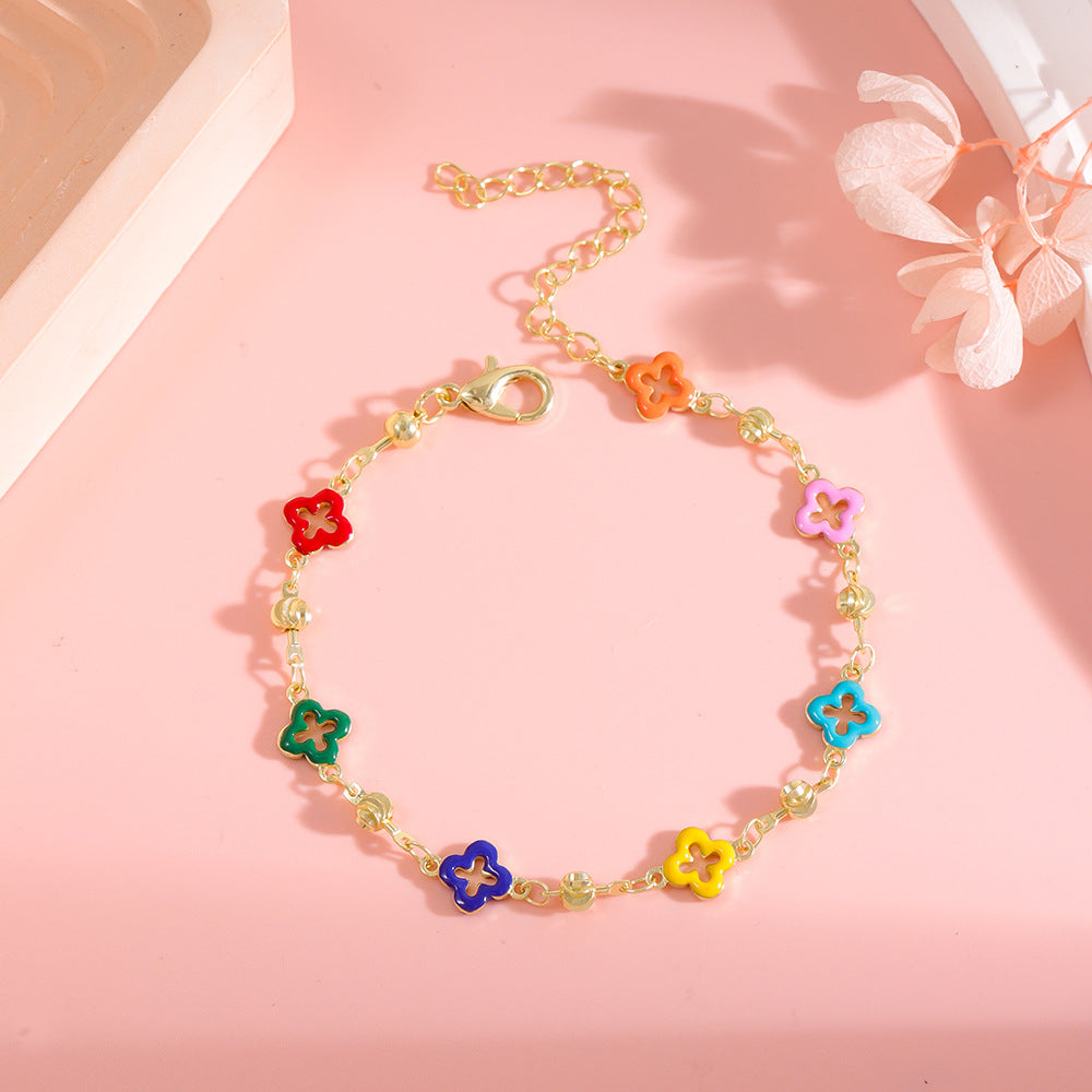 Colorful Star Charm Anklet Bowlift 1788164326