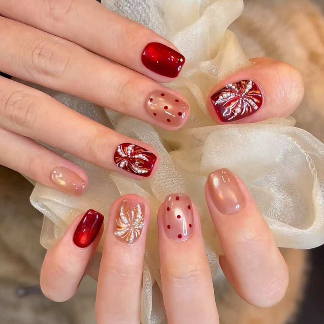 Artistic Nail Design with Decorative Elements Bowlift