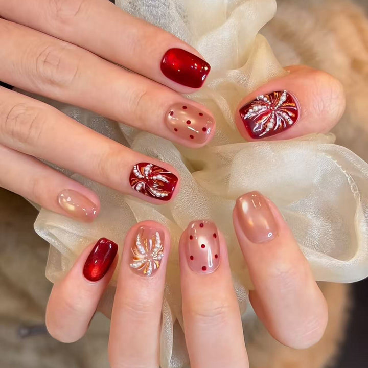 Artistic Nail Design with Decorative Elements Bowlift