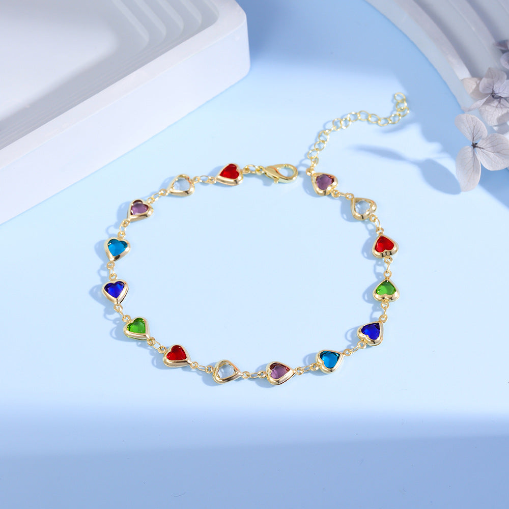 Colorful Gemstone Statement Bracelet Bowlift