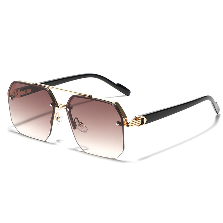 Ladies hexagonal sunglasses with elegant metal frame Bowlift