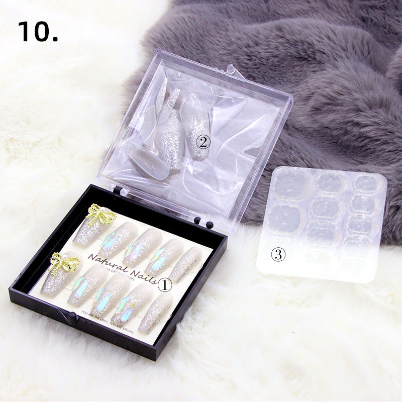 Elegant Pre-Designed Press-On Nail Set Bowlift