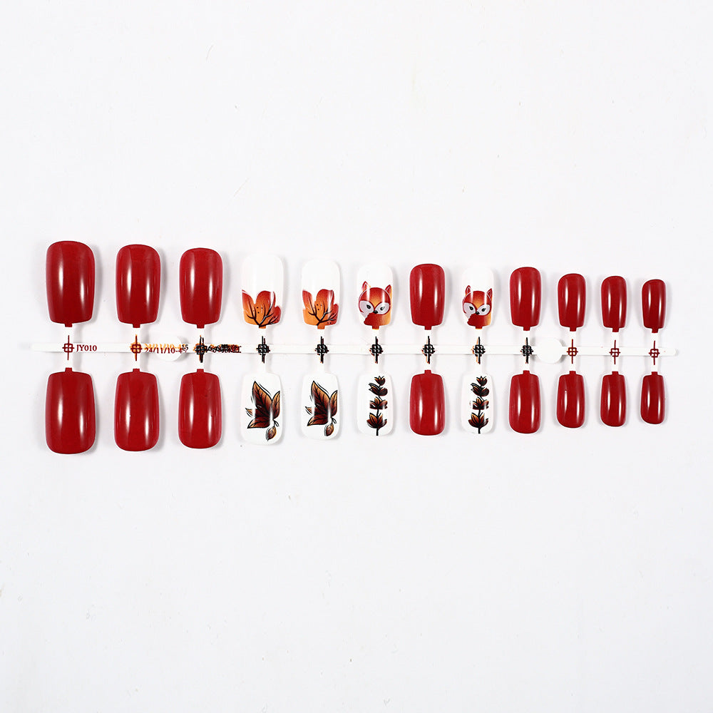 Creative Forest-Themed Nail Art Set Bowlift