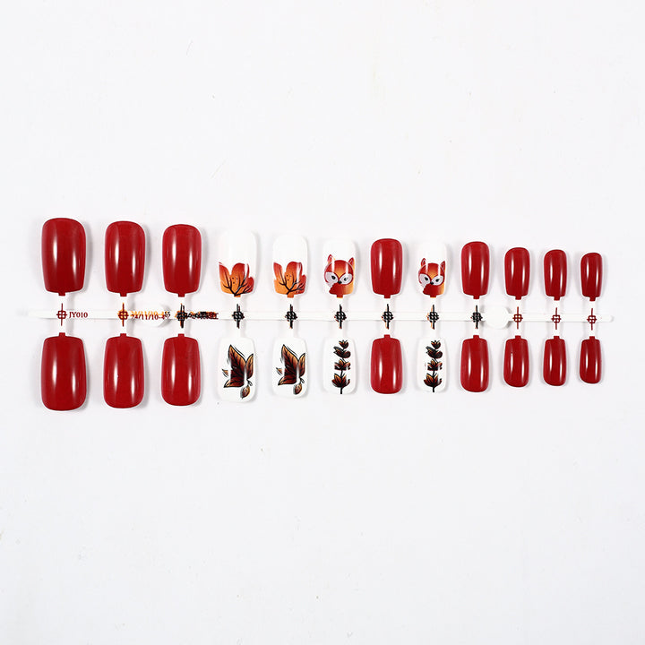 Creative Forest-Themed Nail Art Set Bowlift