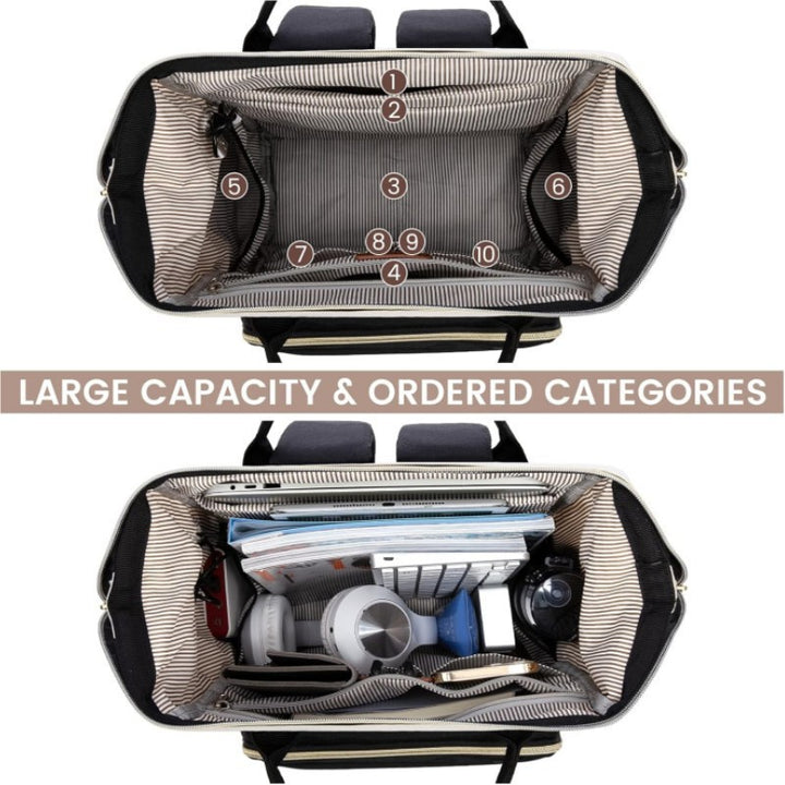 Multifunctional backpack with innovative compartment layout Bowlift