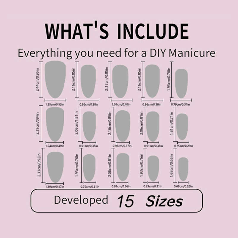 Artificial nails with trendy star and dot designs Bowlift