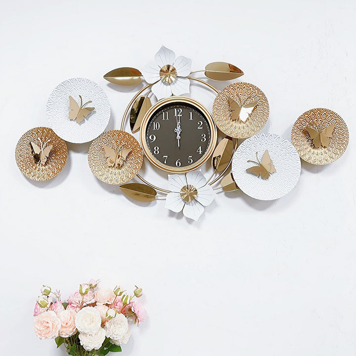 Decorative Butterfly Wall Clock Bowlift