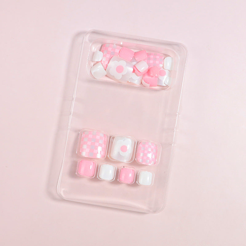 Artistic Floral Press-On Nail Art Set Bowlift