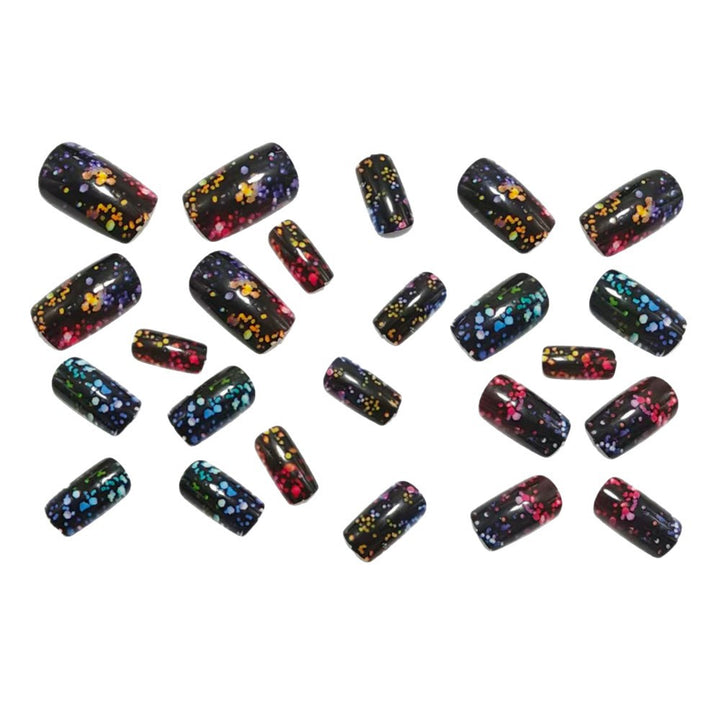 Sparkling artificial nails with glitter effect Bowlift