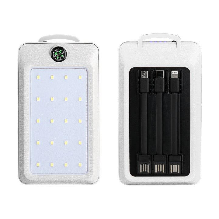 Multifunctional charging power bank with integrated LED lighting and compass Bowlift