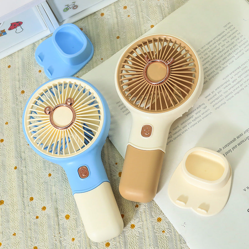 Women Portable Hand Fan with Innovative Animal Design Bowlift