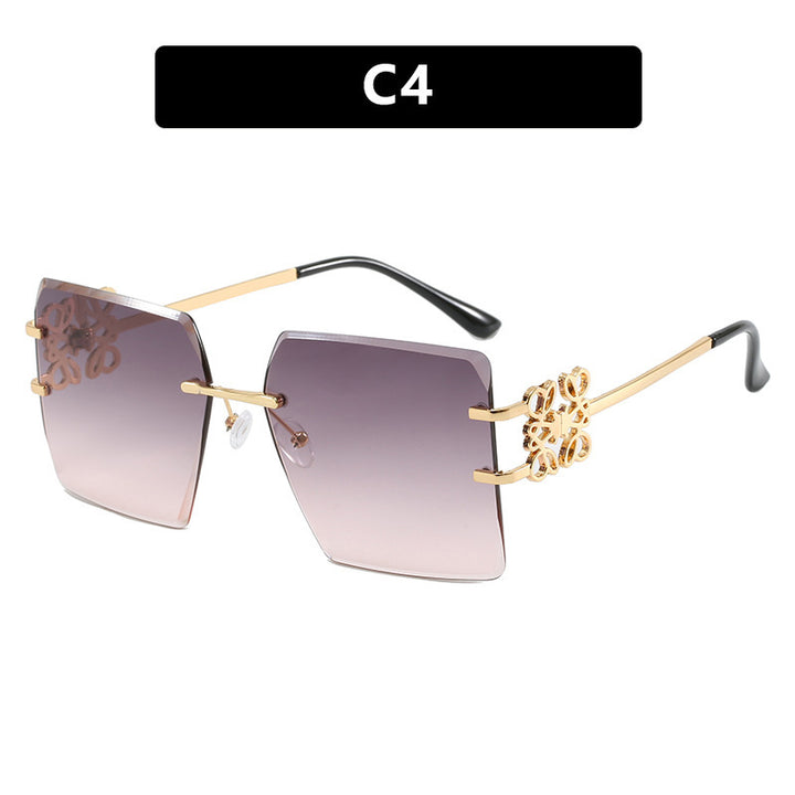 Ladies Designer Sunglasses with striking geometric frame Bowlift