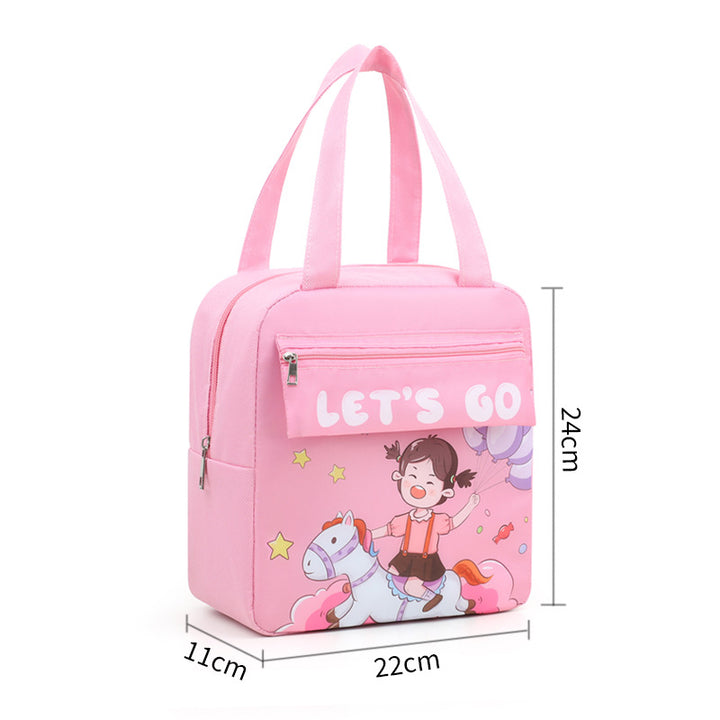 Cartoon-Themed Insulated Lunch Bag