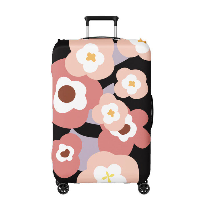 Women's hard shell suitcase with floral design Bowlift