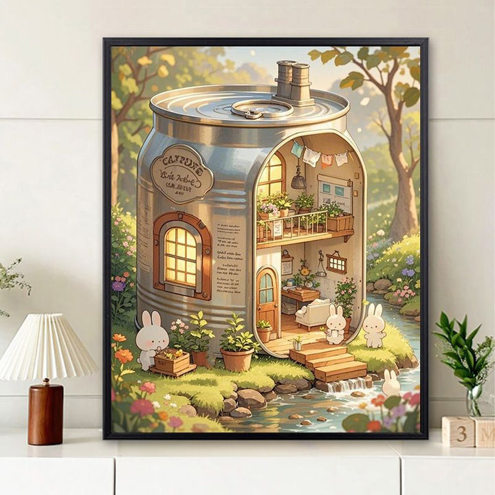 Whimsical Home Illustration Wall Art Bowlift