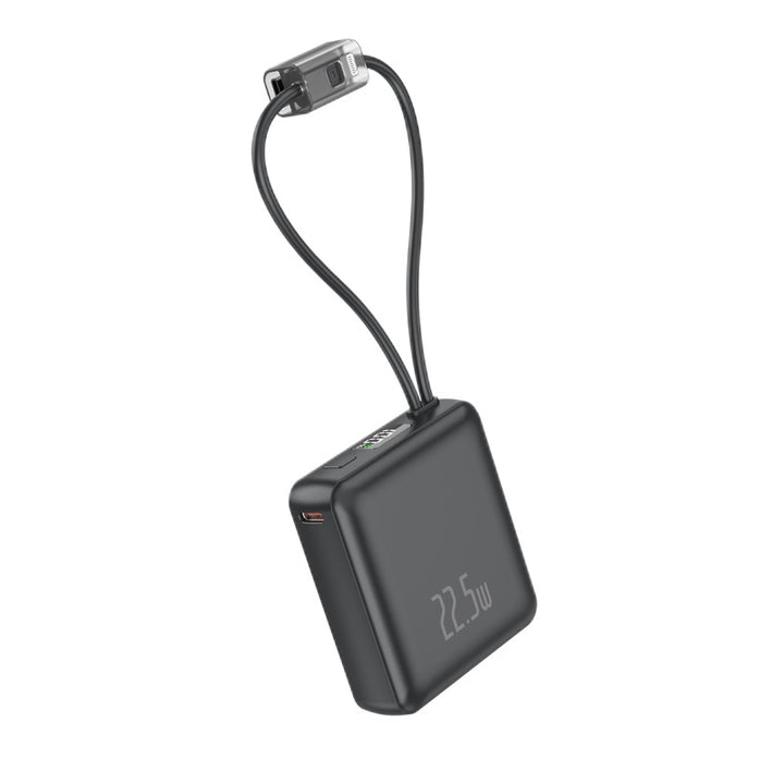 Portable fast charger with integrated cables Bowlift