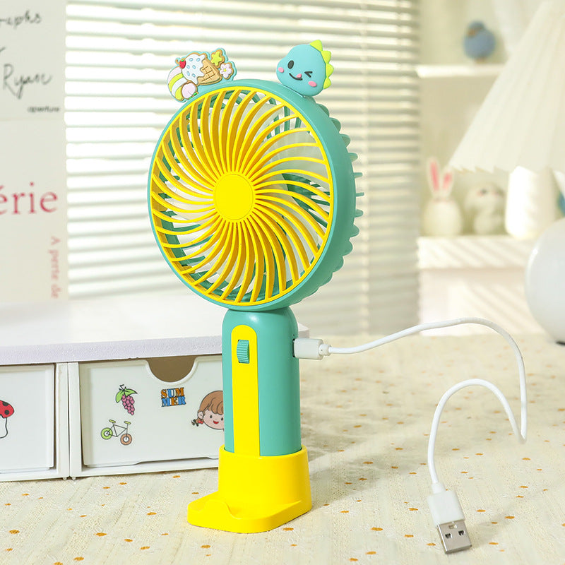 Women's Portable Hand Fan with Playful Animal Design Bowlift