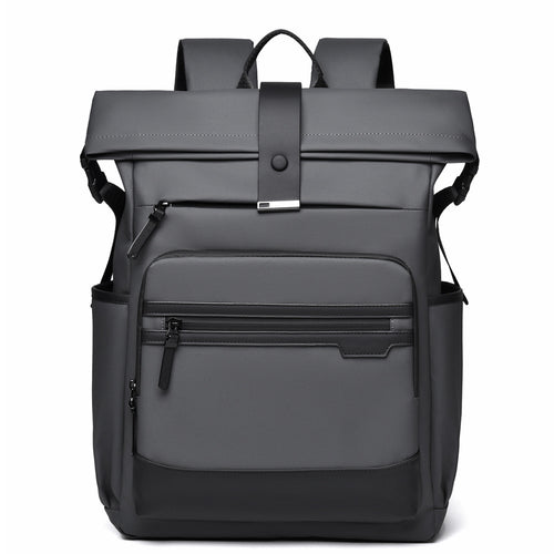 Roll-Top Waterproof Laptop Backpack Bowlift