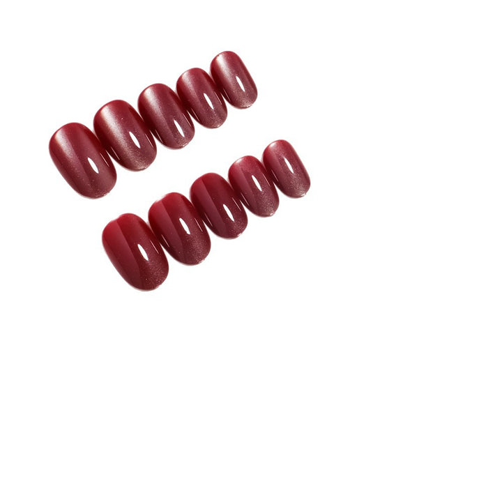 Glossy Almond-Shaped Press-On Nails Set Bowlift