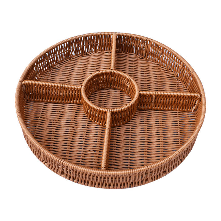 Artisan Woven Serving Platter Bowlift